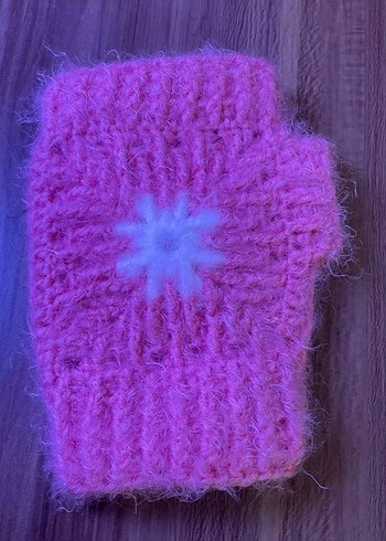 Mor Örgü Kadın Eldivenleri - Görsel 4