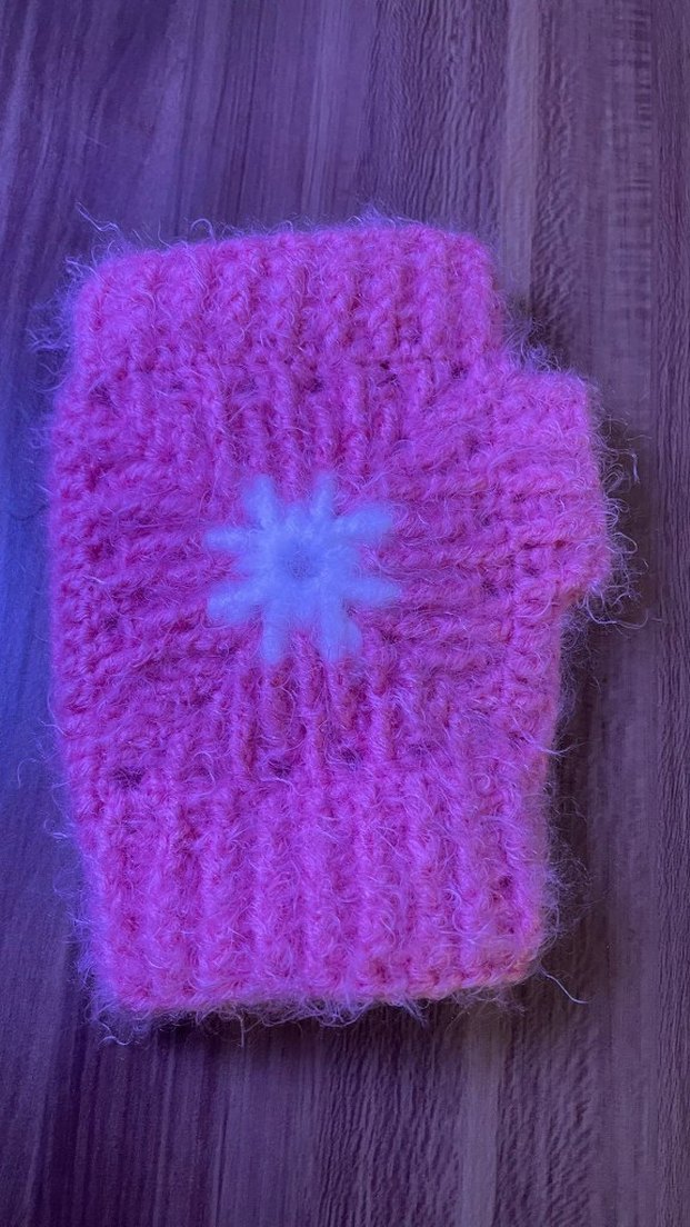 Mor Örgü Kadın Eldivenleri - Görsel 4