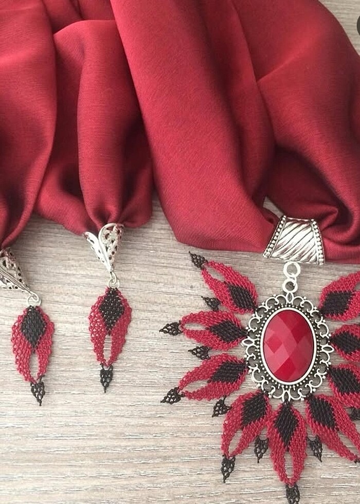 İgne oyası fular - Görsel 2