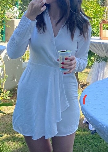 Mango beyaz elbise