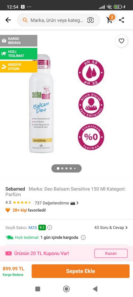 Sebamed Hassas Ciltler Alüminyumsuz Deodorant - Görsel 3
