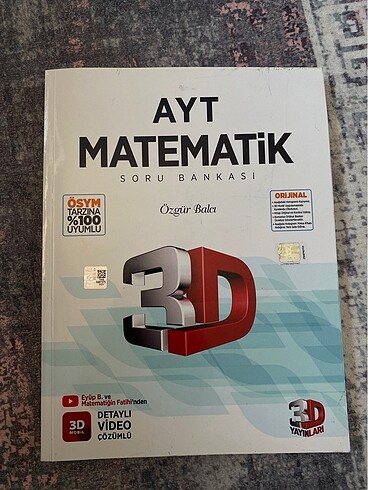 3d ayt matematik test kitabi