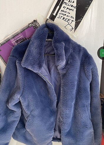 m Beden Peluş mont kusursuz