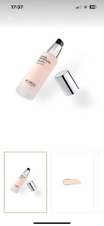 KiKO Fondöten Intamoiature Glow 1 Rose