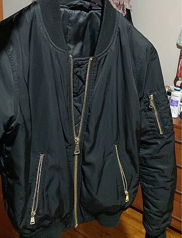 Topshop Topshop crop Bomber ceket