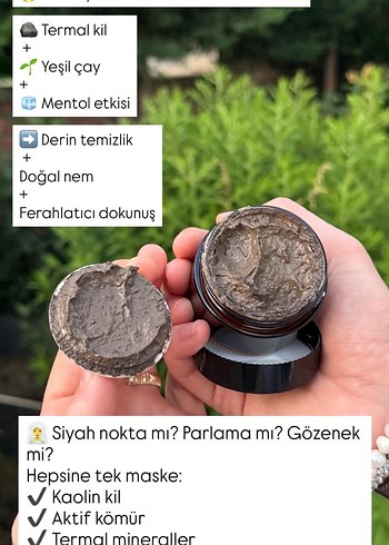 Kil Maskesi - Siyah Nokta ve Sivilce Önleyici - Görsel 2