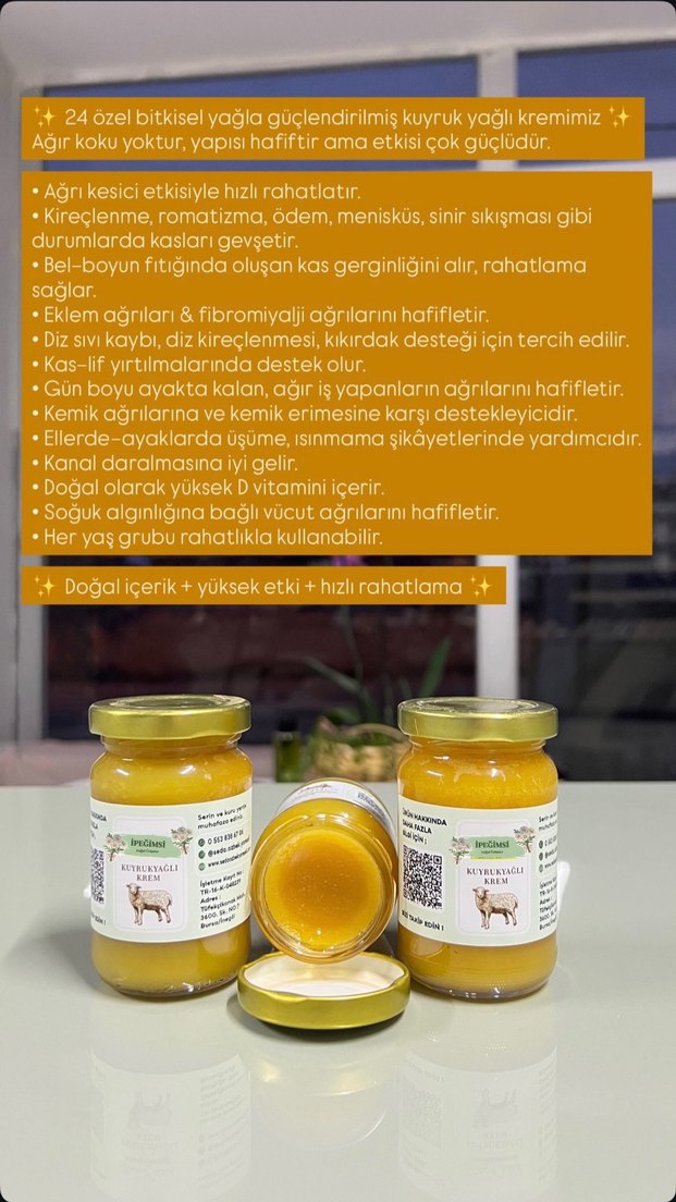 Kuyrukyağlı Krem - Ağrı Kesici ve Rahatlatıcı - Görsel 2