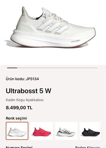 Ultraboost 5 W Kadın Koşu Ayakkabısı Beyaz