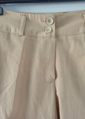 Bej Kumaş Bermuda Şort - Görsel 3