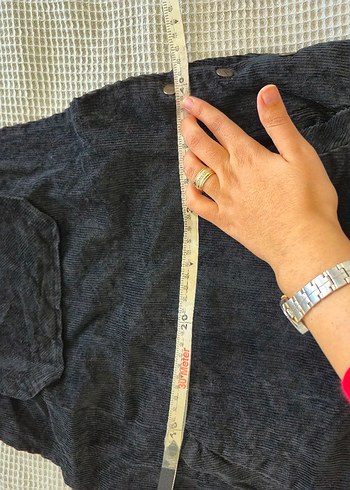 Siyah Kadife Askılı Midi Salopet - Görsel 7