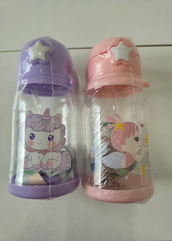 Renkli Unicorn ve Deniz kızı Desenli Suluk - Görsel 4