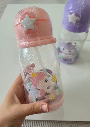 Renkli Unicorn ve Deniz kızı Desenli Suluk - Görsel 2