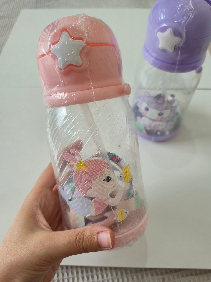 Renkli Unicorn ve Deniz kızı Desenli Suluk - Görsel 2