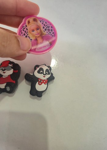 Renkli Panda ve Barbie Temalı Kalem Ucu Süsü - Görsel 5