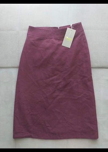Bordo Midi Kalem Etek