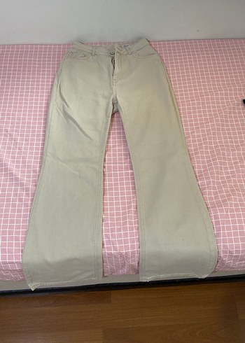 s Beden Bej Regular Fit Kot Pantolon