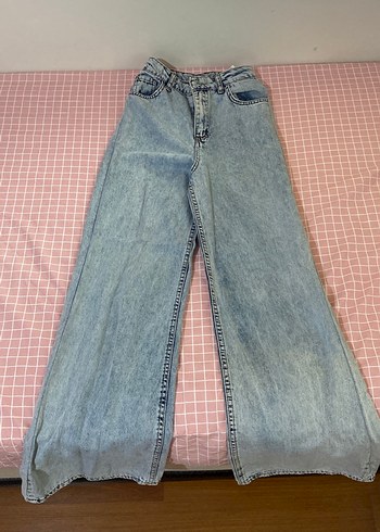Diğer Kadın Mavi Loose Fit Denim Pantolon