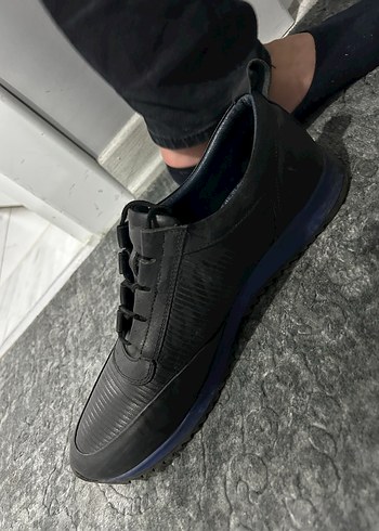 Siyah Erkek Spor Ayakkabı Bağcıklı - Görsel 3