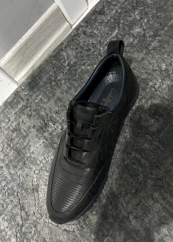 Siyah Erkek Spor Ayakkabı Bağcıklı - Görsel 2