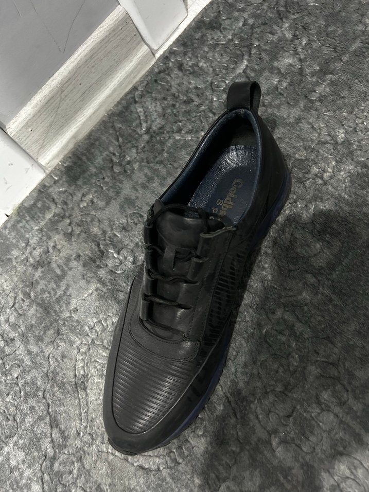 Siyah Erkek Spor Ayakkabı Bağcıklı - Görsel 2