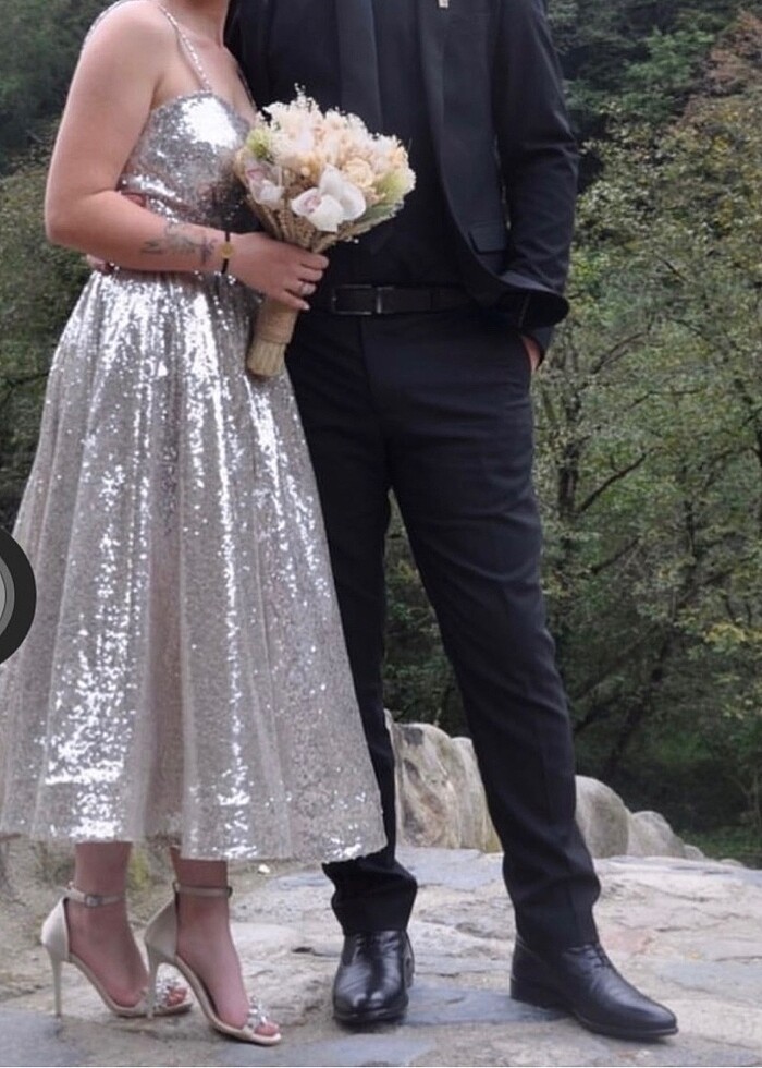 Nişan söz midi elbise abiye - Görsel 3