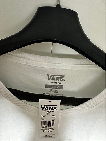xxl Beden beyaz Renk VANS Beyaz Tshirt