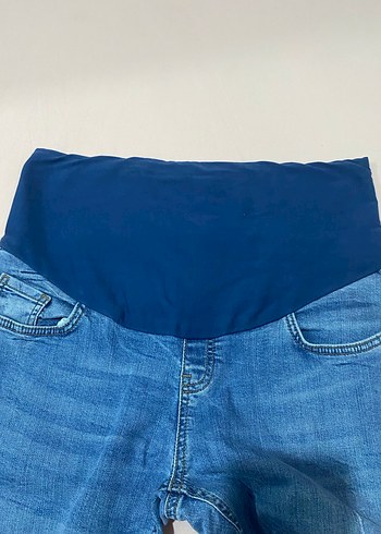 Gri ve Mavi Hamile Kot Pantolonlar - Görsel 4