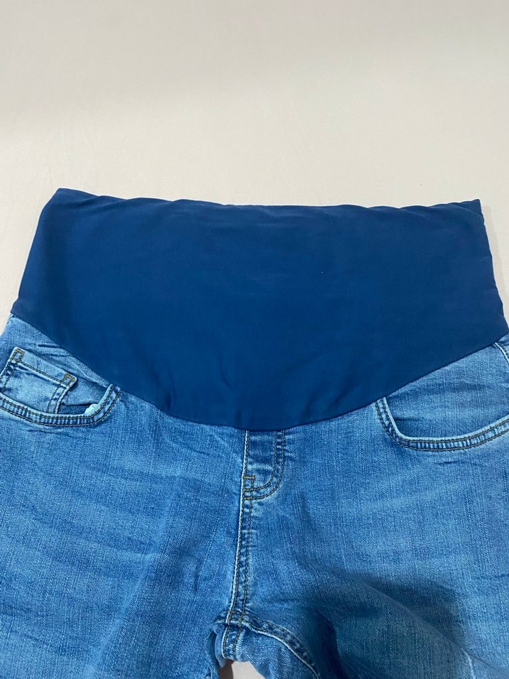 Gri ve Mavi Hamile Kot Pantolonlar - Görsel 4