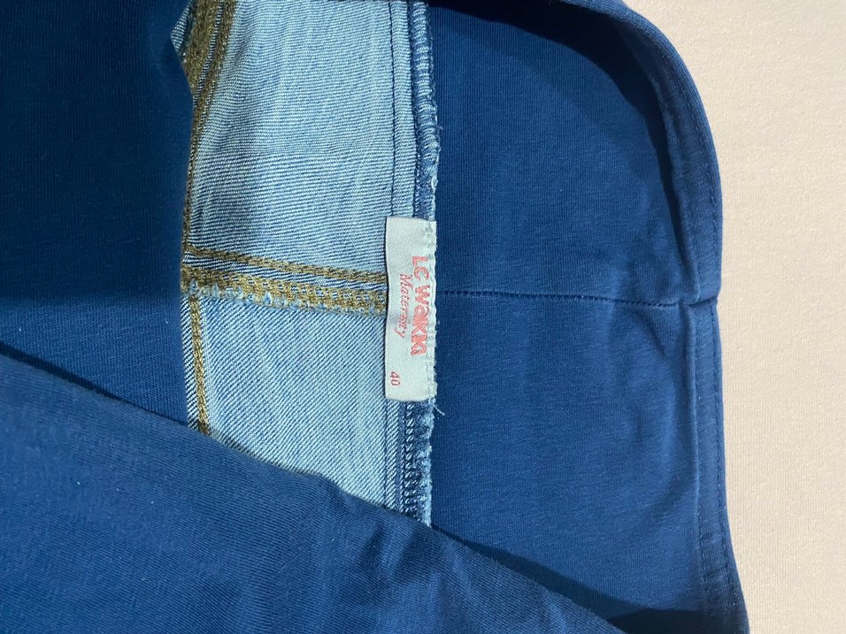 Gri ve Mavi Hamile Kot Pantolonlar - Görsel 5