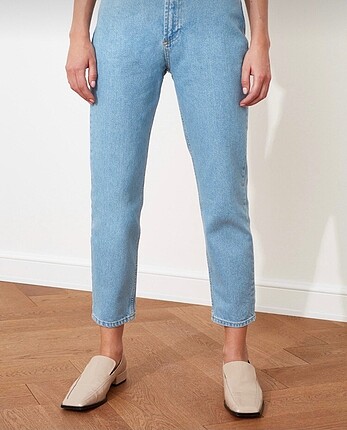 Trendyol & Milla Trendyolmilla mavi yüksek bel mom jeans