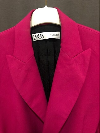 Zara Zara fuşya kemerli blazer ceket&elbise