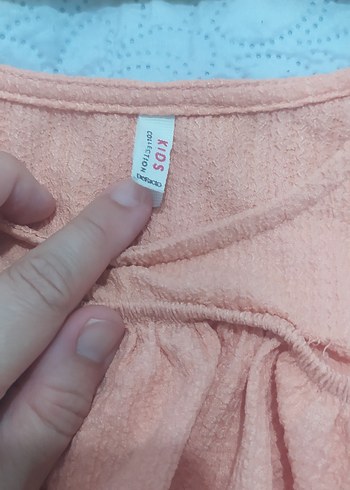 LC Waikiki İki adet kız Çocuk Volanlı Straplez Bluz