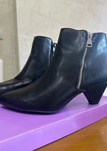 41 Beden siyah Renk Siyah Gotik Stiletto Topuklu Kadın Bot