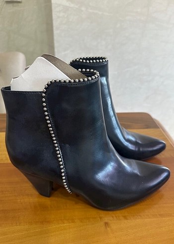 41 Beden Siyah Gotik Stiletto Topuklu Kadın Bot