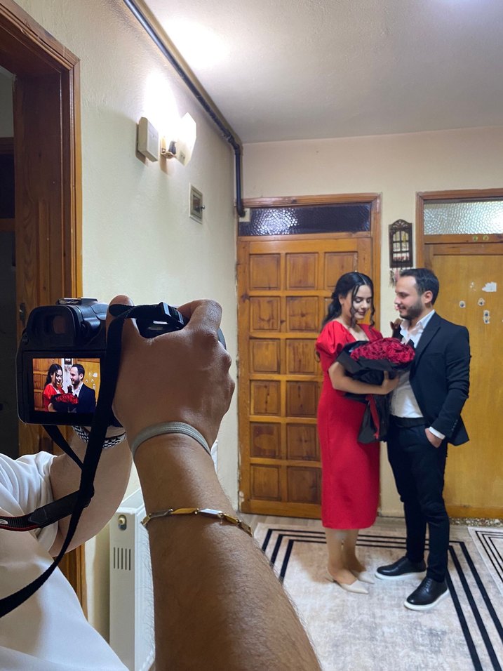 Kırmızı Midi Abiye - Görsel 2