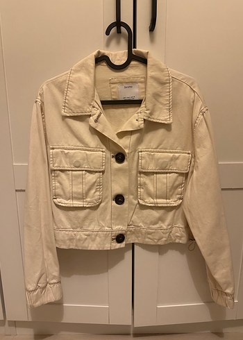 Crop Baharlık Krem Ceket
