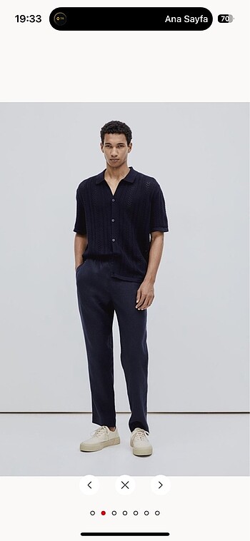 H&M Erkek Keten Pantolon