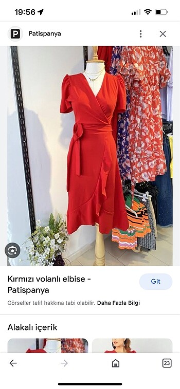l Beden kırmızı Renk Mezuniyet elbisesi