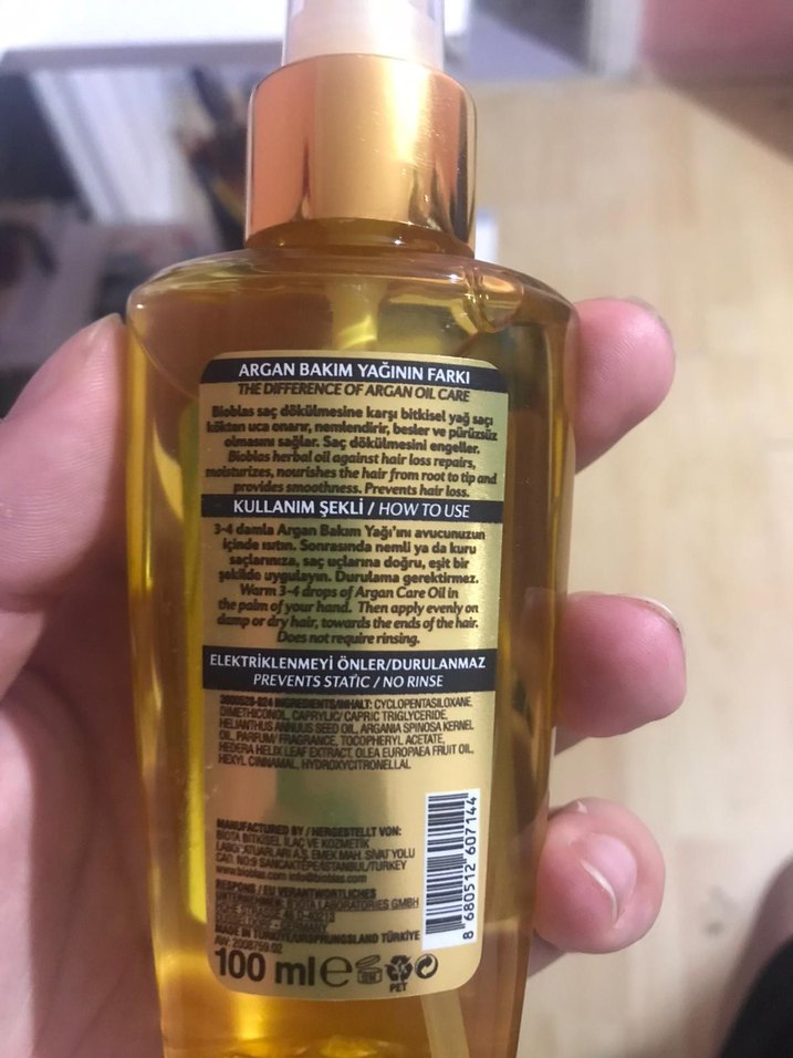 Bioblas Argan Bakım Yağı 100ml - Görsel 2