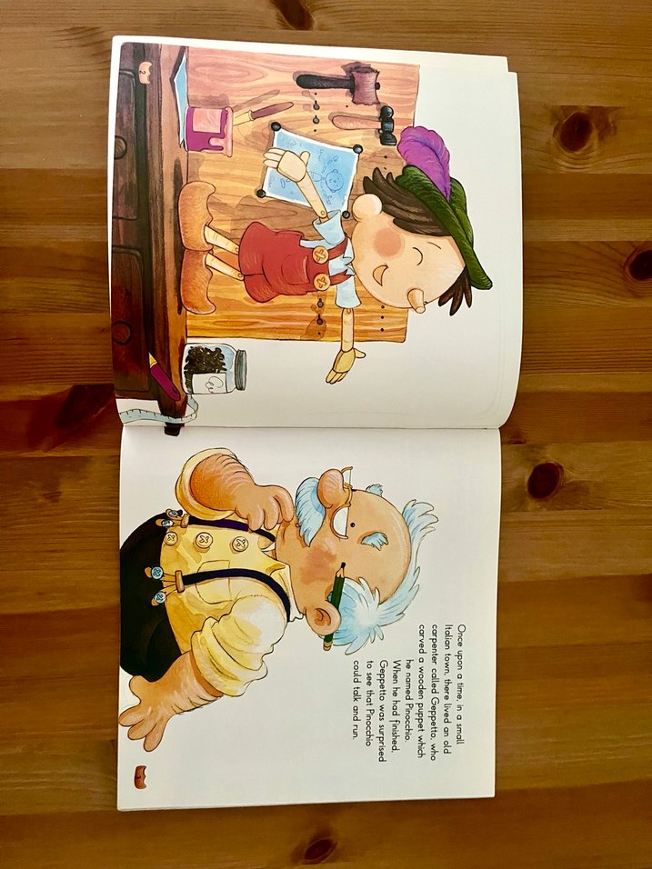Pinocchio, Goldilocks ve The Ugly Duckling 3 adet kitap - Görsel 3