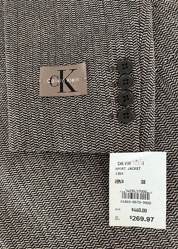 Calvin Klein yün ceket - Görsel 10