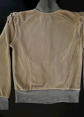 Mango fermuarlı bej sweatshirt - Görsel 10