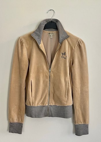 Mango fermuarlı bej sweatshirt - Görsel 4