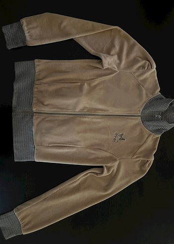 Mango fermuarlı bej sweatshirt - Görsel 9