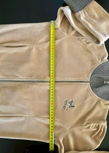 Mango fermuarlı bej sweatshirt - Görsel 12