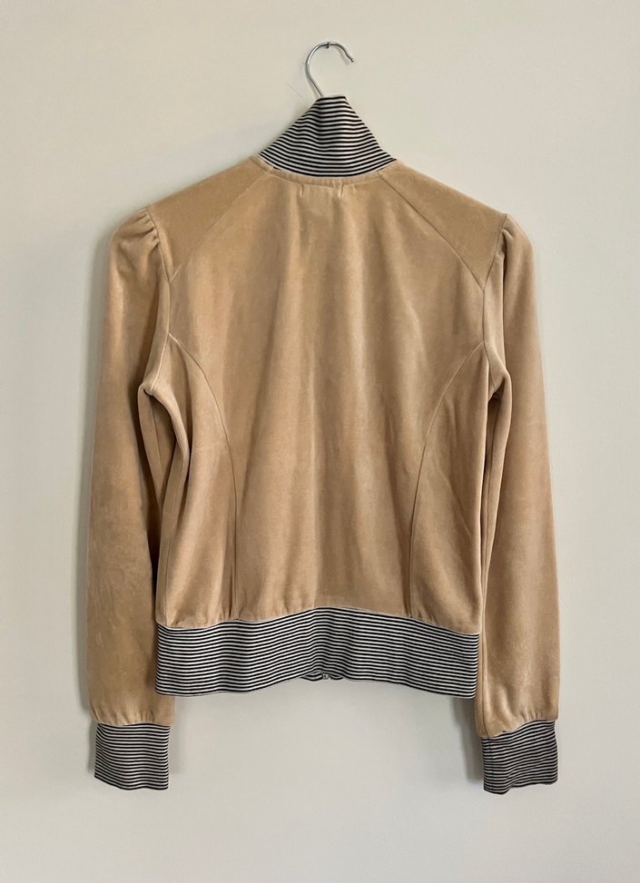 Mango fermuarlı bej sweatshirt - Görsel 2