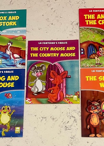 La Fontaine'in Masalları İngilizce çocuk kitapları seti - Görsel 2