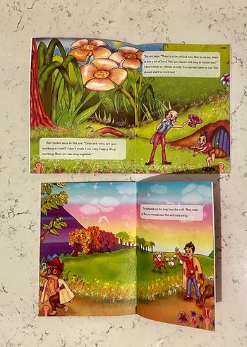 La Fontaine'in Masalları İngilizce çocuk kitapları seti - Görsel 8