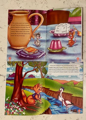 La Fontaine'in Masalları İngilizce çocuk kitapları seti - Görsel 5