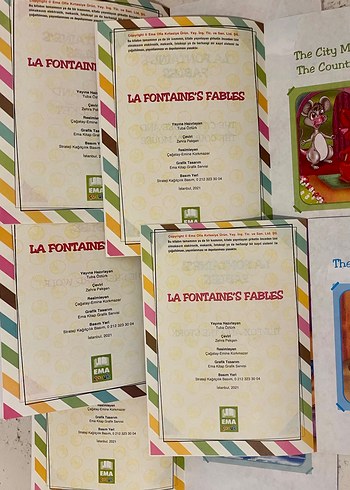 La Fontaine'in Masalları İngilizce çocuk kitapları seti - Görsel 4